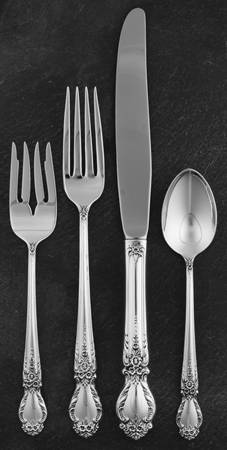 Brocade (Sterling, 1950) 4 Piece Dinner Size Setting