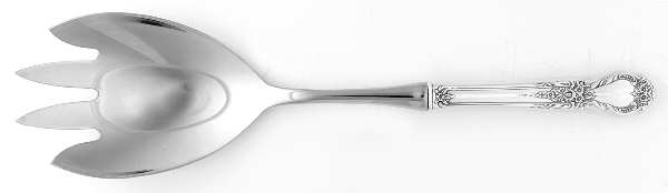 Brocade (Sterling, 1950) Salad Serving Fork with Stainless Prongs