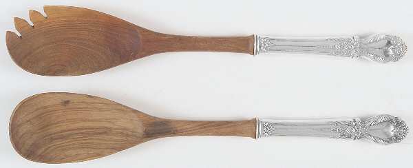 Brocade (Sterling, 1950) Wooden Bowl 2-Piece Salad Set