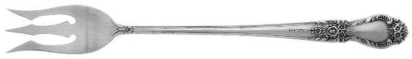 Brocade (Sterling, 1950) Short Handle Pickle/Olive Fork