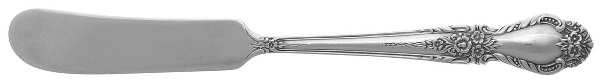 Brocade (Sterling, 1950) Flat Handle Butter Spreader