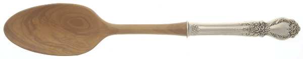 Brocade (Sterling, 1950) Salad Serving Spoon Wooden Bowl
