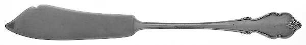 Breton Rose (Sterling, 1954) Flat Handle Master Butter Knife