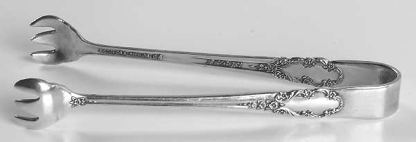 Bridal Veil (Sterling, 1950, No Monograms) Sugar Tongs by International Silver
