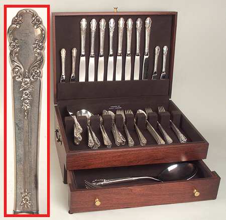 Bridal Veil (Sterling, 1950, No Monograms) 70 Piece Set
