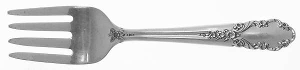 Bridal Veil (Sterling, 1950, No Monograms) Baby Fork by International Silver