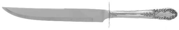Bridal Veil (Sterling, 1950, No Monograms) Large Stainless Blade Roast Carving Knife