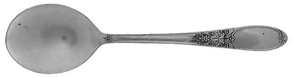 Burgundy-Champagne (Silverplate, 1934) Round Bowl Soup Spoon (Gumbo)