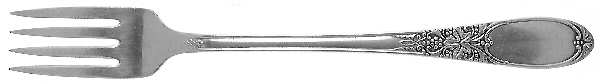 Burgundy-Champagne (Silverplate, 1934) Grille Fork (Viande)