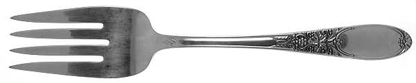Burgundy-Champagne (Silverplate, 1934) Medium Solid Cold Meat Serving Fork