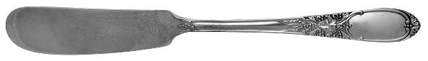 Burgundy-Champagne (Silverplate, 1934) Flat Handle Butter Spreader