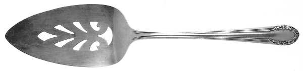 California Blossom (Silverplate, 1941) Solid Pierced Pie Server