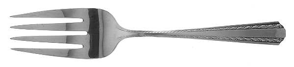 Camelot-Harvest (Silverplate) Small Solid Cold Meat Serving Fork