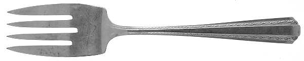 Camelot-Harvest (Silverplate) Medium Solid Cold Meat Serving Fork