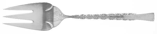 Camille (Silverplate, 1971) Large Solid Cold Meat Serving Fork