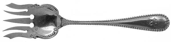 Cambridge (Sterling, 1899) Large Solid Tined Sardine Serving Fork