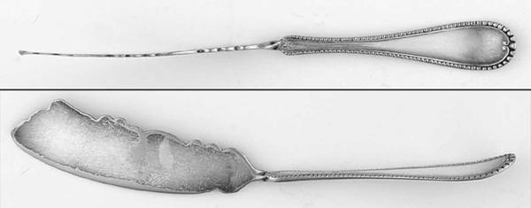 Cambridge (Sterling, 1899) Flat Twisted Handle Master Butter Knife