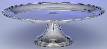Camille (Silverplate, Hollowware) 13" Diameter Pedestal Cake Stand