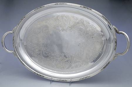 Camille (Silverplate, Hollowware) Large Silverplate Waiter Tray