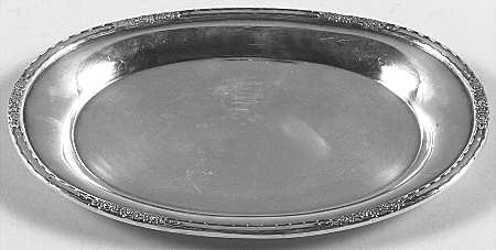 Camille (Silverplate, Hollowware) Silverplate Tray (for Creamer and Sugar Set)