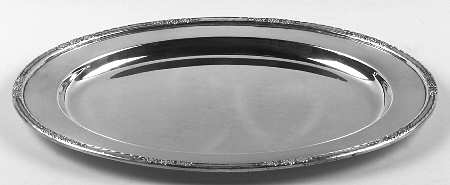 Camille (Silverplate, Hollowware) Small Plated Meat Platter No Well