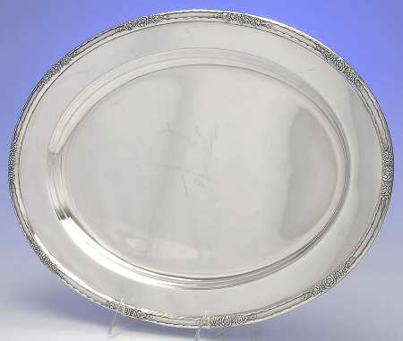 Camille (Silverplate, Hollowware) Medium Plated Meat Platter No Well