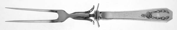 Carolina (Silverplate, 1914) Large Stainless-Prong Roast Carving Fork
