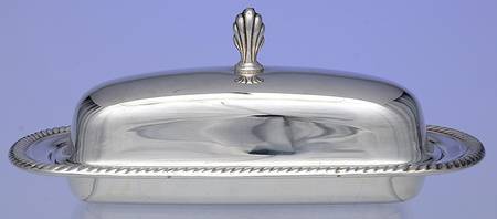 Castleton (Silverplate, Hollowware) 1/4 Pound Silverplate Butter Dish, No Liner by International Silver