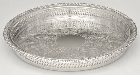 Castleton (Silverplate, Hollowware) 12" Gallery Tray