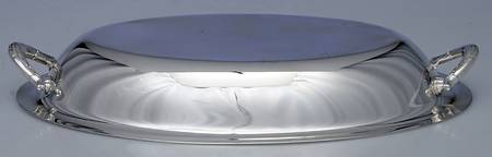 Castleton (Silverplate, Hollowware) Double Vegetable Bowl-Lid by International Silver