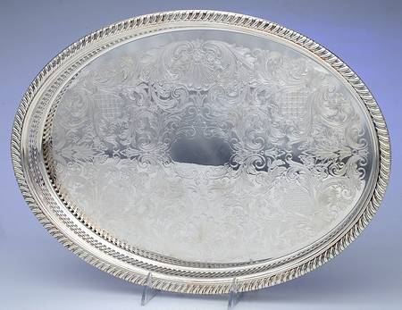 Castleton (Silverplate, Hollowware) 16" Gallery Tray