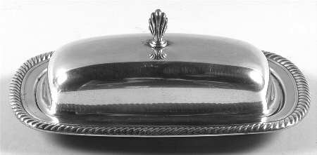 Castleton (Silverplate, Hollowware) 1/4 Pound Silverplate Butter Dish, No Liner by International Silver