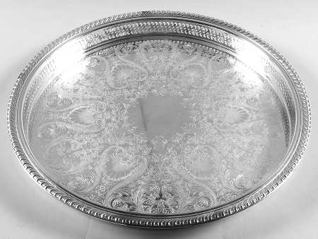 Castleton (Silverplate, Hollowware) 15" Gallery Tray