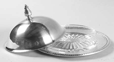 Castleton (Silverplate, Hollowware) Plated Covered Round Butter