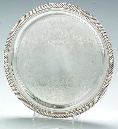 Castleton (Silverplate, Hollowware) Small Chased Round Tray