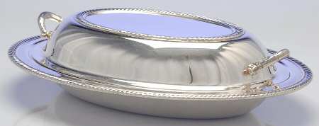 Castleton (Silverplate, Hollowware) Double Vegetable Bowl
