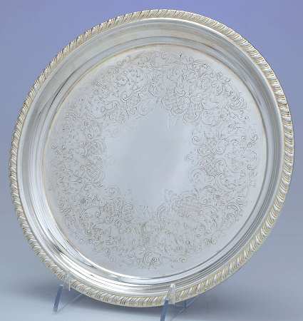 Castleton (Silverplate, Hollowware) Small Chased Round Tray