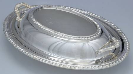 Castleton (Silverplate, Hollowware) Double Vegetable Bowl
