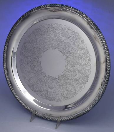 Castleton (Silverplate, Hollowware) 15" Round Tray