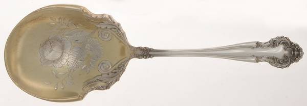 Cedric (Silverplate, 1906) Solid Salad Serving Spoon