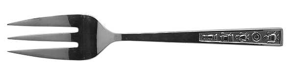 Century House (Stainless) Medium Solid Cold Meat Serving Fork
