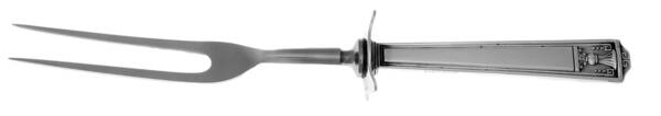 Century (Silverplate, 1923) Large Stainless-Prong Roast Carving Fork