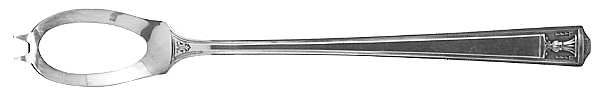 Century (Silverplate, 1923) Pierced Bowl Short Handle Olive Spoon by International Silver