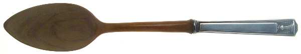 Century (Silverplate, 1923) Salad Serving Spoon with Wooden Bowl