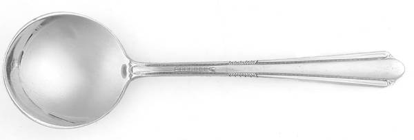 Charm (Silverplate, 1929) Round Bowl Soup Spoon (Bouillon) by International Silver