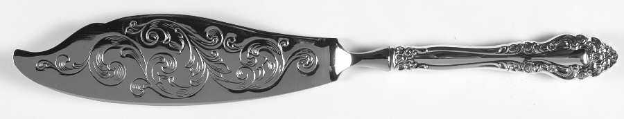 Charmaine (Sterling, 1979) Engraved Fish Serving Knife-Stainless Blade