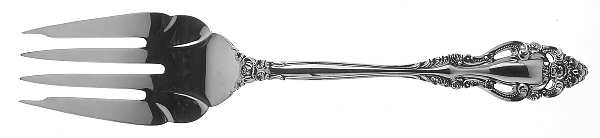 Charmaine (Sterling, 1979) Medium Solid Cold Meat Serving Fork
