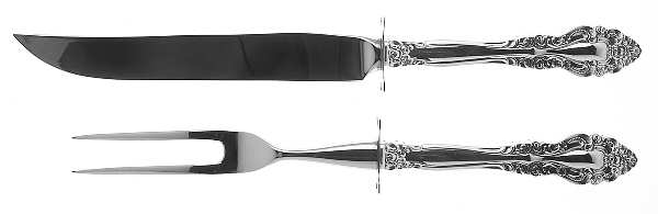 Charmaine (Sterling, 1979) Small Stainless Blade 2-Piece Steak Carving Set