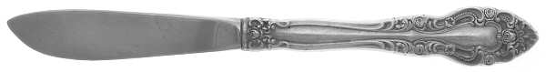 Charmaine (Sterling, 1979) Modern Hollow Butter Spreader (Stainless)