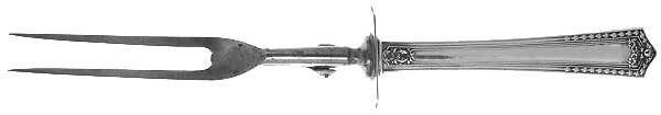 Chesterfield (Sterling, 1914) Large Stainless-Prong Roast Carving Fork